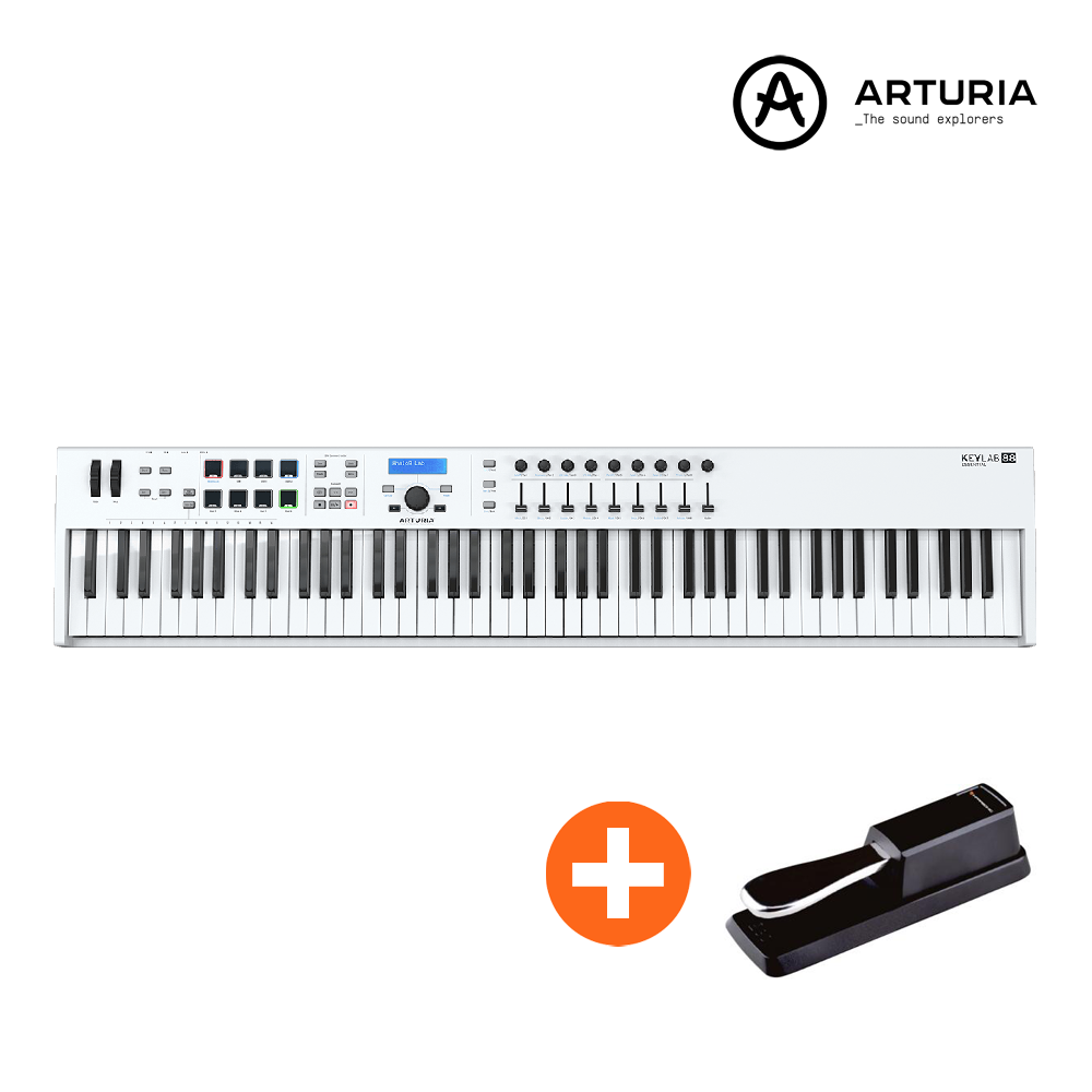 Arturia KeyLab Essential 88 화이트 아투리아 키랩 에센셜 USB 미디 키보드 컨트롤러