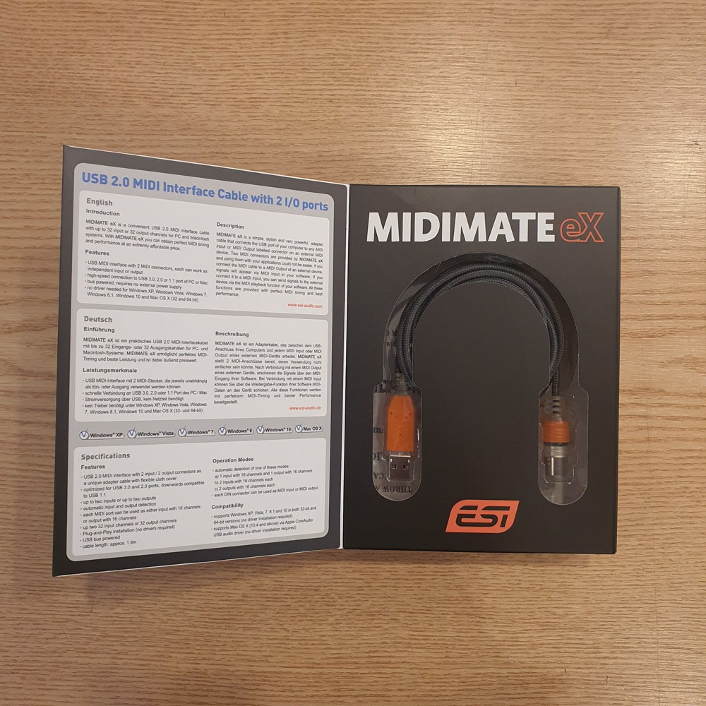 [단순반품] ESI MIDIMATE eX / USB 미디 인터페이스