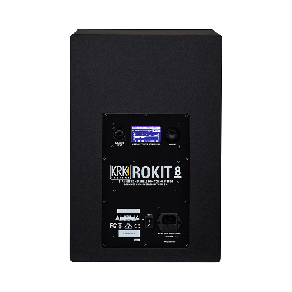 KRK ROKIT 8 G4 블랙 (1조) RP8 액티브 모니터 스피커 + XLR to 55 TRS 케이블