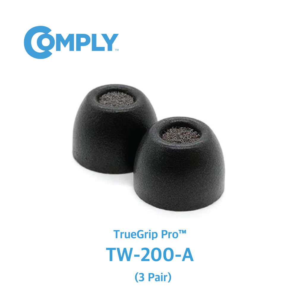 COMPLY 컴플라이 폼팁 TrueGrip Pro 트루그립 프로 이어팁 TW-200-A 갤럭시 버즈 1,2, 버즈+ 호환 중 3쌍