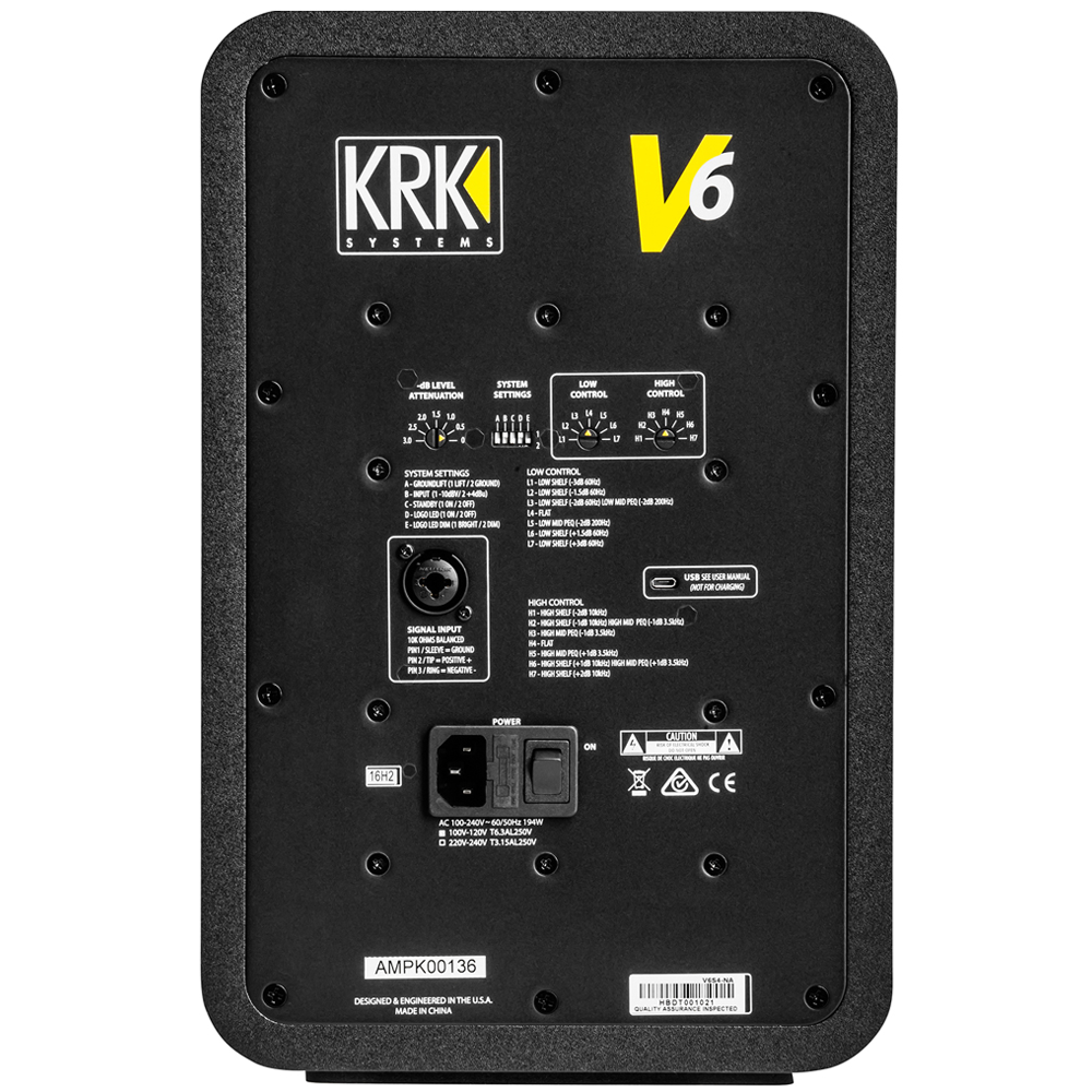KRK V6 S4 블랙 (1통) 모니터 스피커