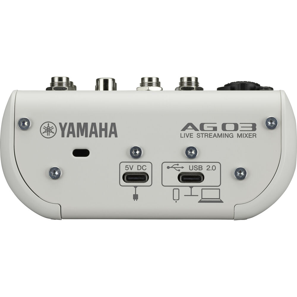 YAMAHA AG03 MK2 화이트 라이브 스트리밍 믹서 겸 오디오 인터페이스