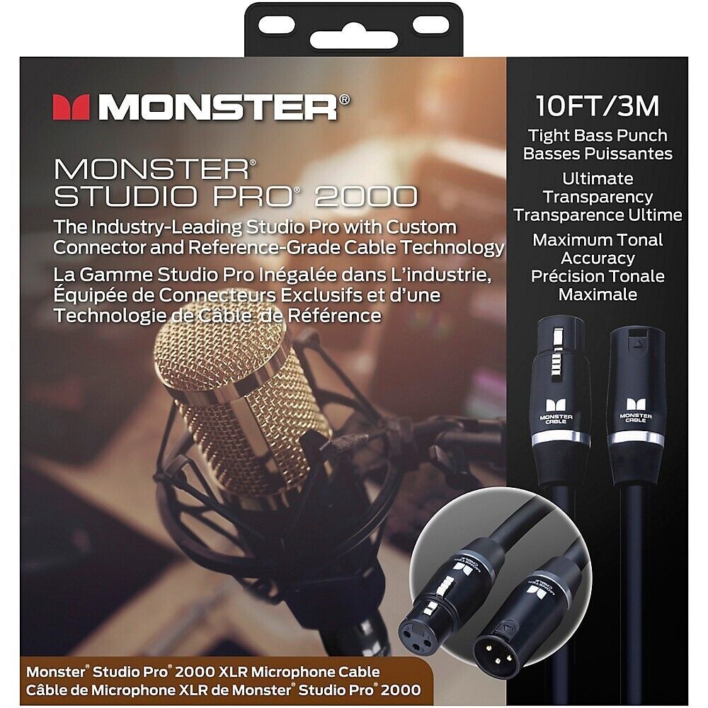 MONSTER - 몬스터 Studio Pro 2000 XLR 마이크 케이블 6m