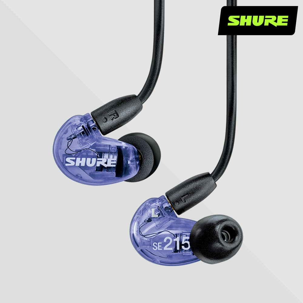 SHURE SE215SPE Purple 슈어 이어폰