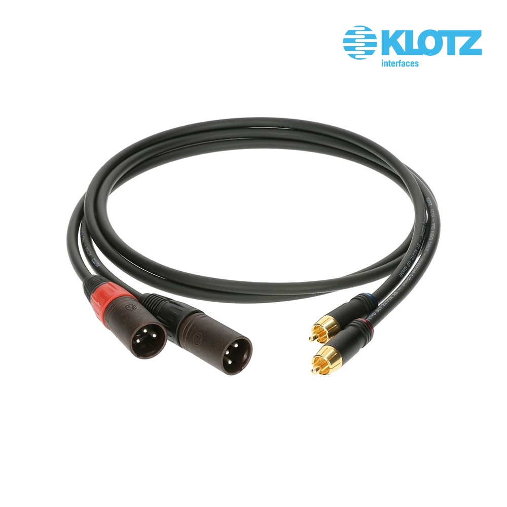 KLOTZ AL-RM 클로츠 XLR(수) to RCA 케이블 1.5m