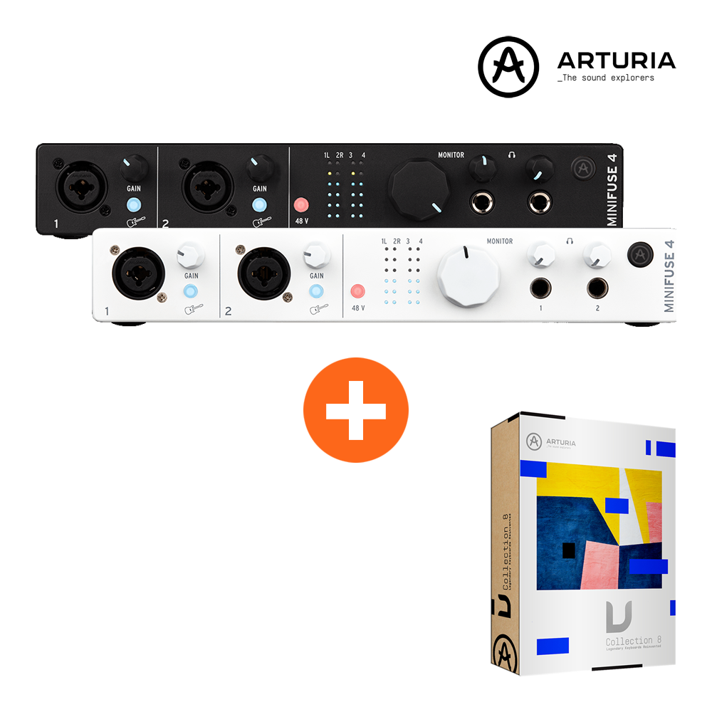 Arturia MiniFuse 4 아투리아 USB 오디오 인터페이스 V Collection 8 제공