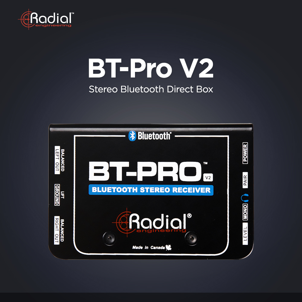 Radial BT-Pro V2 스테레오 블루투스 리시버, 다이렉트 박스