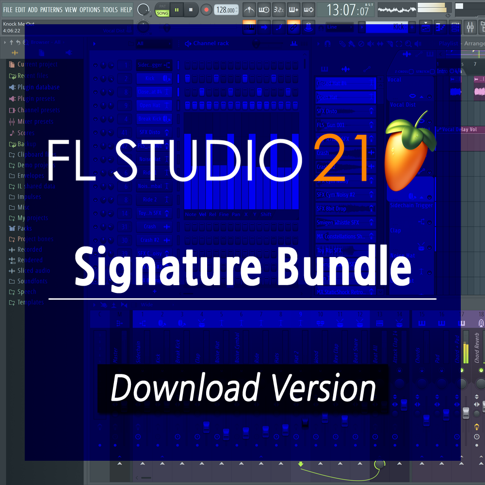 FL STUDIO 21 Signature Bundle DAW 소프트웨어 평생무료 업데이트 [전자배송]