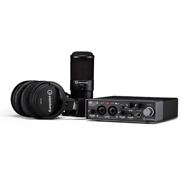 Steinberg UR22C Recording Pack / 인터페이스, 마이크, 마이크 케이블, 헤드폰 구성