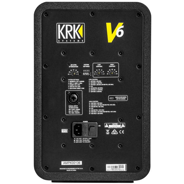 KRK V6 S4 블랙 (1통) - 6인치 모니터 스피커