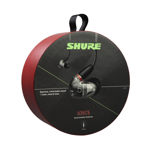 SHURE AONIC 5 사운드 아이솔레이팅 이어폰 (클리어/블랙/레드)