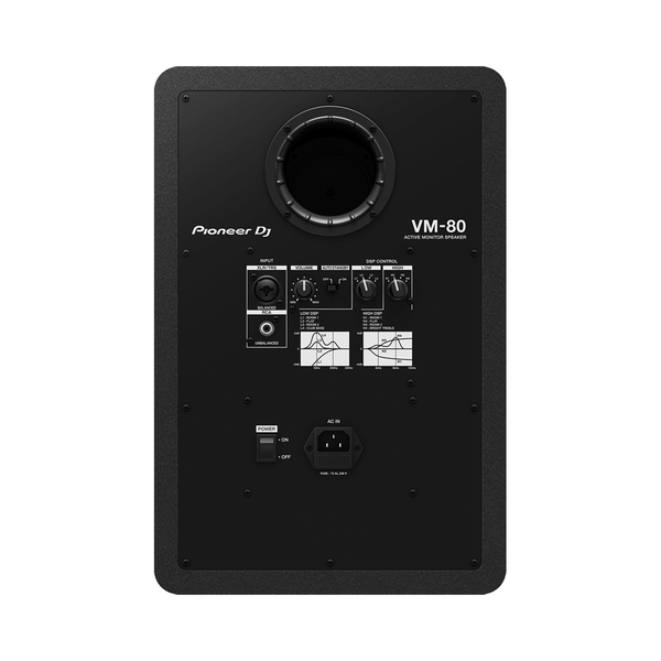 [Pioneer DJ] VM-80 블랙 1조 / 파이오니어 8인치 모니터 스피커