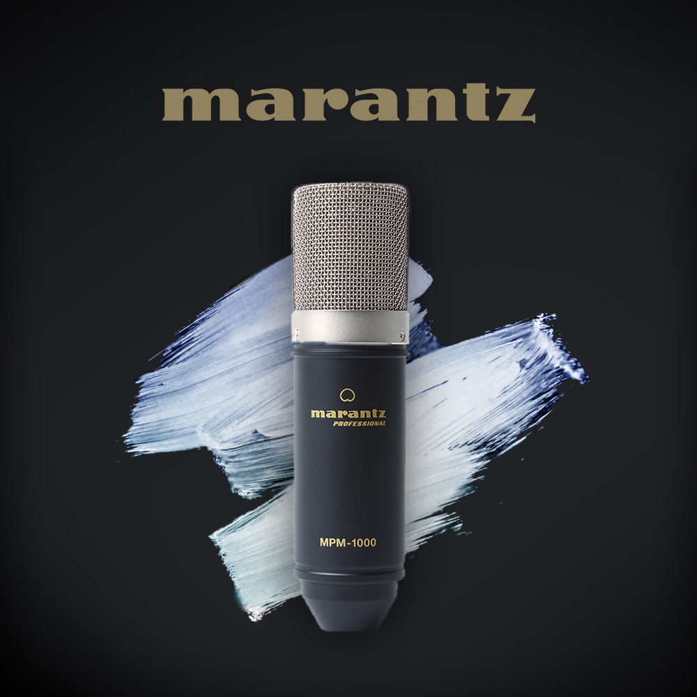 [Marantz Professional] MPM-1000 콘덴서 마이크 / XLR 마이크 케이블 포함