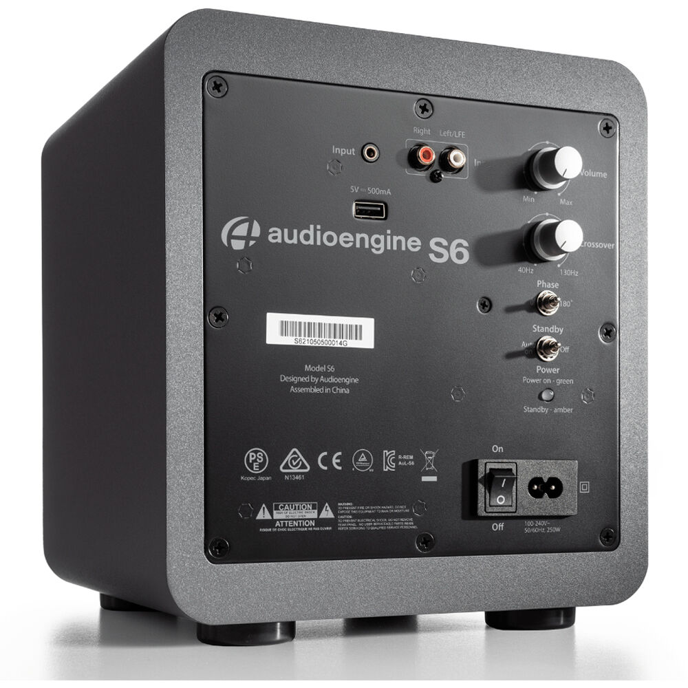 Audioengine S6 오디오엔진 6인치 서브우퍼