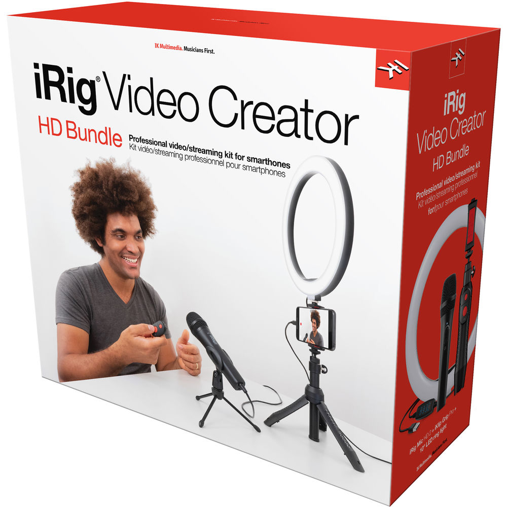 [아카데미 세일] IK Multimedia iRig Video Creator HD Bundle 1인 미디어 방송 스트리밍 세트