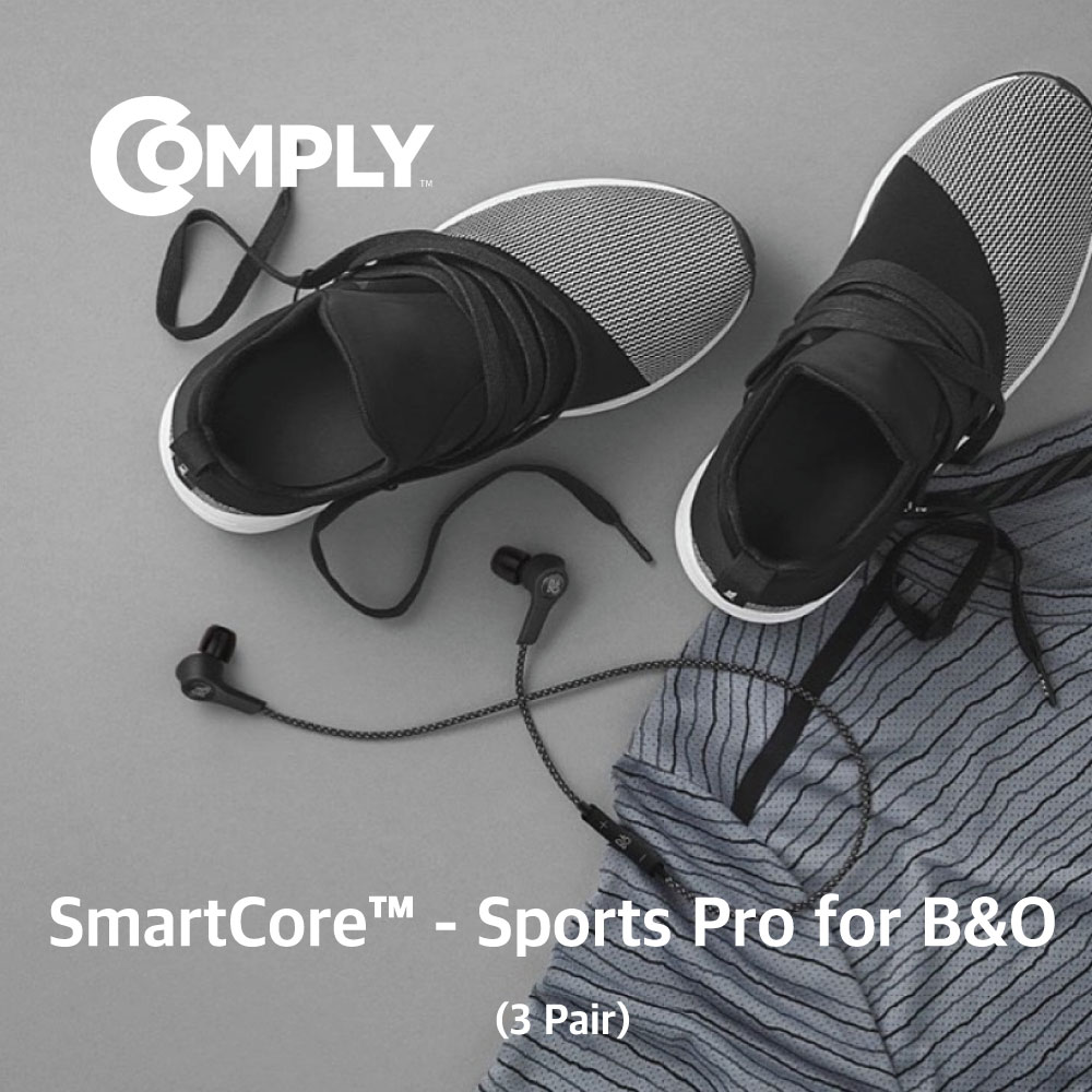 COMPLY 컴플라이 폼팁 SmartCore 이어팁 Sports Pro 200 B&amp;O Bang &amp; olufsen 뱅앤올룹슨 호환 미디엄 3쌍