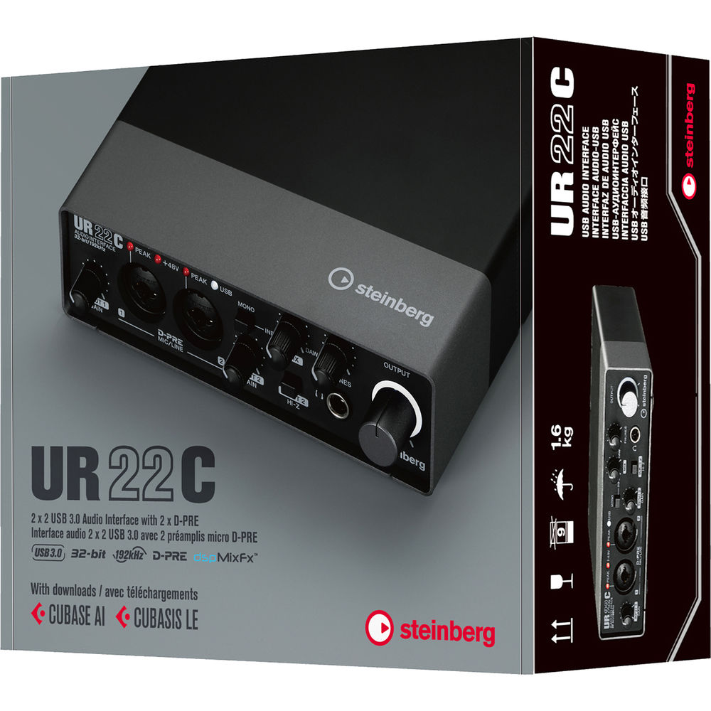 Steinberg UR22C 스테인버그 USB 오디오 인터페이스 / 큐베이스 Al 포함