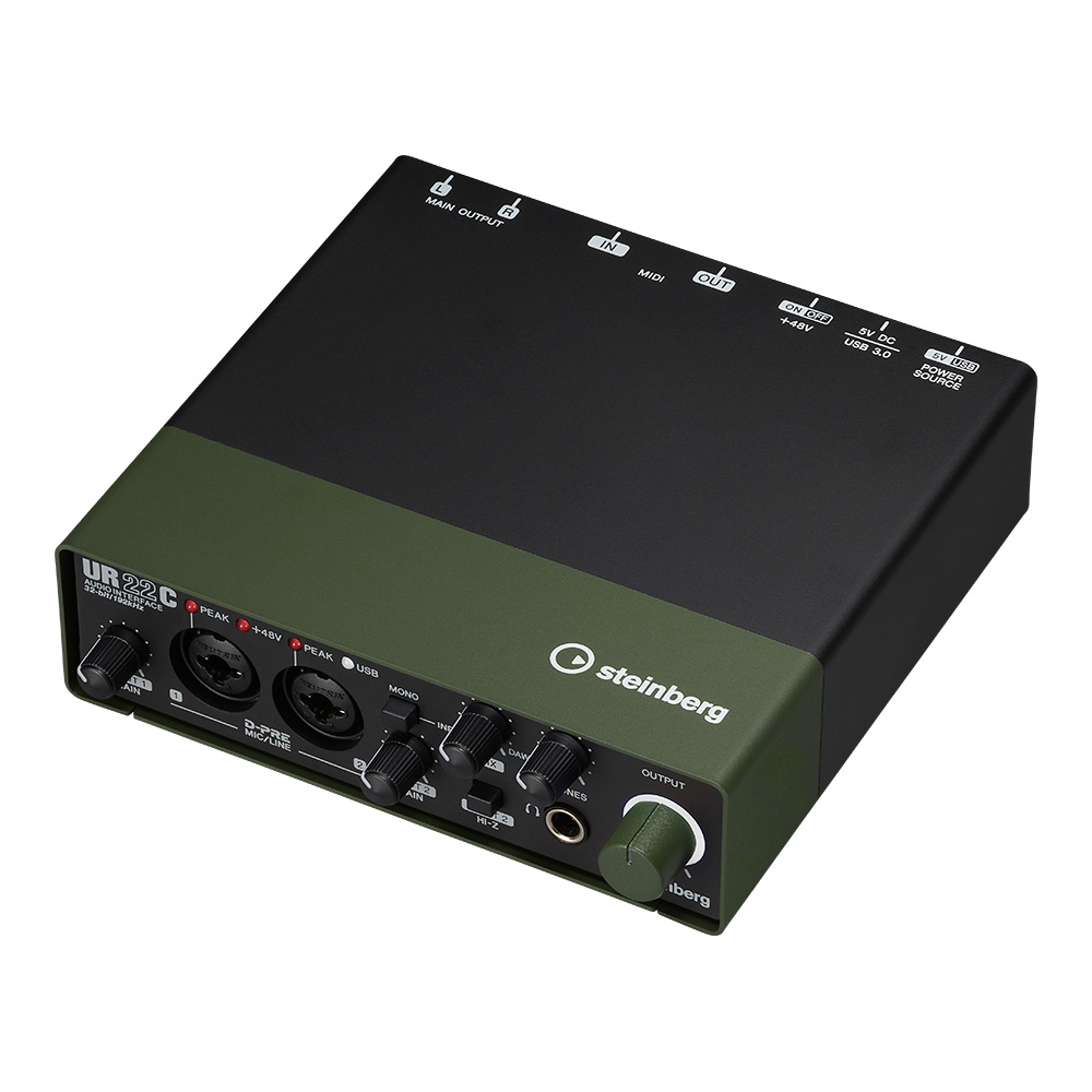 Steinberg UR22C Green 스테인버그 USB 오디오 인터페이스 / 큐베이스 Al 포함