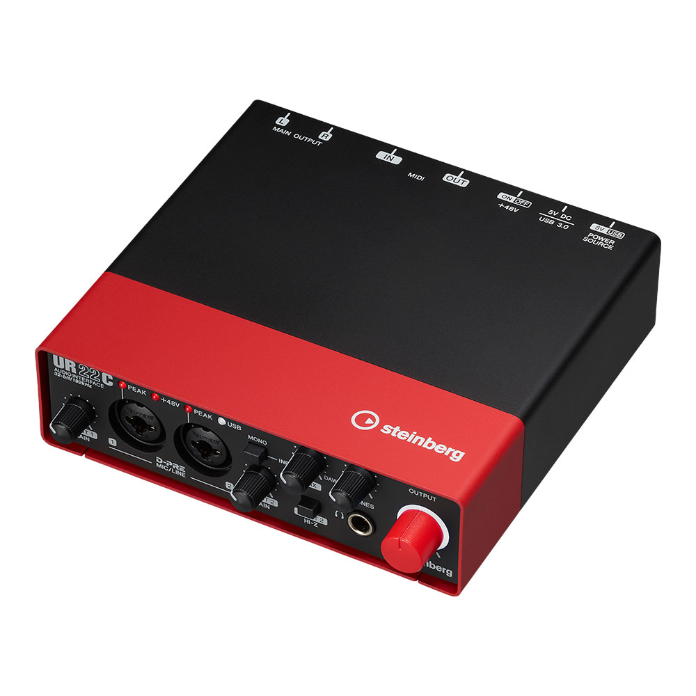 Steinberg UR22C Red 스테인버그 USB 오디오 인터페이스 / 큐베이스 Al 포함