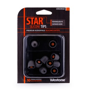 웨스톤 Westone STAR-TIP 오렌지 실리콘 이어팁