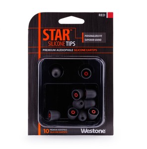 웨스톤 Westone STAR-TIP 레드 실리콘 이어팁