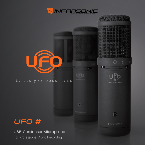 인프라소닉 UFO# 블랙 에디션 마이크 USB 타입 - 온라인 원격수업 / 녹음 마이크