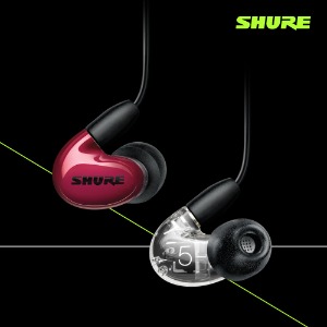 SHURE AONIC 5 사운드 아이솔레이팅 이어폰 (클리어/블랙/레드)