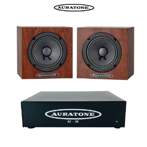 Auratone The 5C Super Sound Cube 우드그레인 + A2-30 앰프 번들 패키지