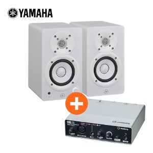 YAMAHA HS3 야마하 3.5인치 액티브 모니터 스피커 화이트 2통 / UR12 포함