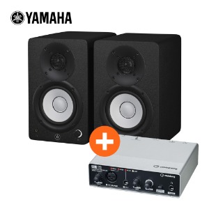 YAMAHA HS4 야마하 4.5인치 액티브 모니터 스피커 블랙 2통 / UR12 포함